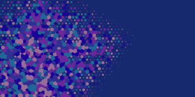 Geometrik Çoklu Boyutlu Altıgen Çoklu Renkli Arkaplan, Geometrik Soyut İki Renkli Duvar Kağıdı Alt sol köşeden sağ üst köşeye çapraz olarak dağılmıştır