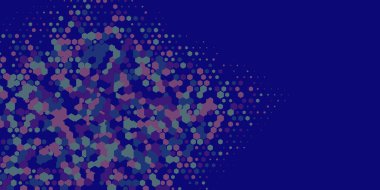 Geometrik Çoklu Boyutlu Altıgen Çoklu Renkli Arkaplan, Geometrik Soyut İki Renkli Duvar Kağıdı Alt sol köşeden sağ üst köşeye çapraz olarak dağılmıştır