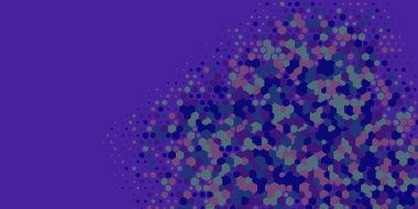 Geometrik Çoklu Boyutlu Altıgen Çoklu Renkli Arkaplan, Geometrik Soyut İki Renkli Duvar Kağıdı Alt sol köşeden sağ üst köşeye çapraz olarak dağılmıştır