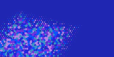 Geometrik Çoklu Boyutlu Altıgen Çoklu Renkli Arkaplan, Geometrik Soyut İki Renkli Duvar Kağıdı Alt sol köşeden sağ üst köşeye çapraz olarak dağılmıştır