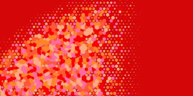 Geometrik Çoklu Boyutlu Altıgen Çoklu Renkli Arkaplan, Geometrik Soyut İki Renkli Duvar Kağıdı Alt sol köşeden sağ üst köşeye çapraz olarak dağılmıştır