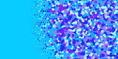 Geometrik Çoklu Boyutlu Altıgen Çoklu Renkli Arkaplan, Geometrik Soyut İki Renkli Duvar Kağıdı Alt sol köşeden sağ üst köşeye çapraz olarak dağılmıştır