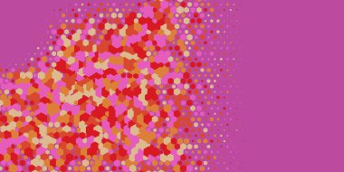 Geometrik Çoklu Boyutlu Altıgen Çoklu Renkli Arkaplan, Geometrik Soyut İki Renkli Duvar Kağıdı Alt sol köşeden sağ üst köşeye çapraz olarak dağılmıştır