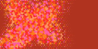 Geometrik Çoklu Boyutlu Altıgen Çoklu Renkli Arkaplan, Geometrik Soyut İki Renkli Duvar Kağıdı Alt sol köşeden sağ üst köşeye çapraz olarak dağılmıştır