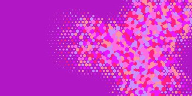 Geometrik Çoklu Boyutlu Altıgen Çoklu Renkli Arkaplan, Geometrik Soyut İki Renkli Duvar Kağıdı Alt sol köşeden sağ üst köşeye çapraz olarak dağılmıştır