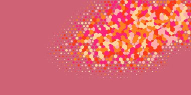 Geometrik Çoklu Boyutlu Altıgen Çoklu Renkli Arkaplan, Geometrik Soyut İki Renkli Duvar Kağıdı Alt sol köşeden sağ üst köşeye çapraz olarak dağılmıştır