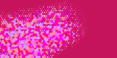 Geometrik Çoklu Boyutlu Altıgen Çoklu Renkli Arkaplan, Geometrik Soyut İki Renkli Duvar Kağıdı Alt sol köşeden sağ üst köşeye çapraz olarak dağılmıştır