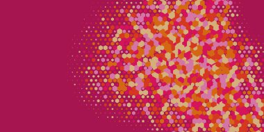 Geometrik Çoklu Boyutlu Altıgen Çoklu Renkli Arkaplan, Geometrik Soyut İki Renkli Duvar Kağıdı Alt sol köşeden sağ üst köşeye çapraz olarak dağılmıştır