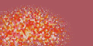 Geometrik Çoklu Boyutlu Altıgen Çoklu Renkli Arkaplan, Geometrik Soyut İki Renkli Duvar Kağıdı Alt sol köşeden sağ üst köşeye çapraz olarak dağılmıştır