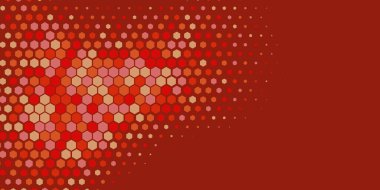 Geometrik soyut Hexagon çoklu Renk Arkaplanı, Geometrik soyut duvar kağıdı iki renkli iki ton Hexagon alt sol köşeden sağ üst köşeye çapraz olarak dağılmıştır