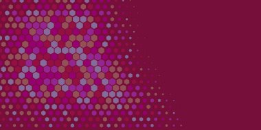 Geometrik soyut Hexagon çoklu Renk Arkaplanı, Geometrik soyut duvar kağıdı iki renkli iki ton Hexagon alt sol köşeden sağ üst köşeye çapraz olarak dağılmıştır