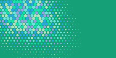 Geometrik soyut Hexagon çoklu Renk Arkaplanı, Geometrik soyut duvar kağıdı iki renkli iki ton Hexagon alt sol köşeden sağ üst köşeye çapraz olarak dağılmıştır