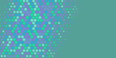 Geometrik soyut Hexagon çoklu Renk Arkaplanı, Geometrik soyut duvar kağıdı iki renkli iki ton Hexagon alt sol köşeden sağ üst köşeye çapraz olarak dağılmıştır
