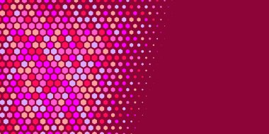 Geometrik soyut Hexagon çoklu Renk Arkaplanı, Geometrik soyut duvar kağıdı iki renkli iki ton Hexagon alt sol köşeden sağ üst köşeye çapraz olarak dağılmıştır