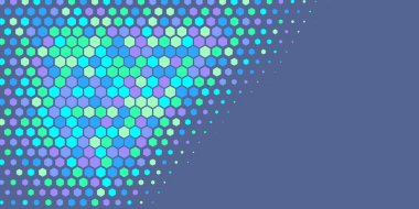 Geometrik soyut Hexagon çoklu Renk Arkaplanı, Geometrik soyut duvar kağıdı iki renkli iki ton Hexagon alt sol köşeden sağ üst köşeye çapraz olarak dağılmıştır