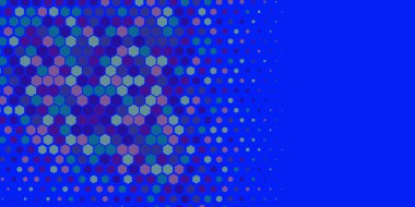 Geometrik soyut Hexagon çoklu Renk Arkaplanı, Geometrik soyut duvar kağıdı iki renkli iki ton Hexagon alt sol köşeden sağ üst köşeye çapraz olarak dağılmıştır