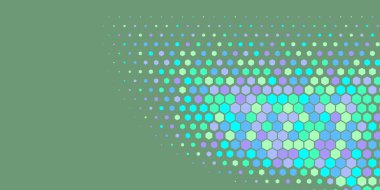 Geometrik soyut Hexagon çoklu Renk Arkaplanı, Geometrik soyut duvar kağıdı iki renkli iki ton Hexagon alt sol köşeden sağ üst köşeye çapraz olarak dağılmıştır