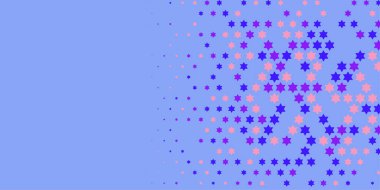 Yıldızlar İki Renkli Soyut Resimler 'i şekillendirir. Renkli yıldızların soyut duvar kağıtları, yıldızlı soyut renkli arkaplanlar. Parlak çok renkli duvar kağıdı sanatı