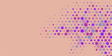 Yıldızlar İki Renkli Soyut Resimler 'i şekillendirir. Renkli yıldızların soyut duvar kağıtları, yıldızlı soyut renkli arkaplanlar. Parlak çok renkli duvar kağıdı sanatı