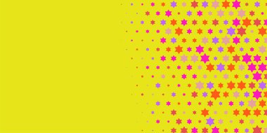 Yıldızlar İki Renkli Soyut Resimler 'i şekillendirir. Renkli yıldızların soyut duvar kağıtları, yıldızlı soyut renkli arkaplanlar. Parlak çok renkli duvar kağıdı sanatı