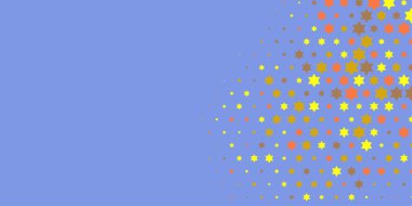 Yıldızlar İki Renkli Soyut Resimler 'i şekillendirir. Renkli yıldızların soyut duvar kağıtları, yıldızlı soyut renkli arkaplanlar. Parlak çok renkli duvar kağıdı sanatı