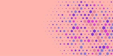 Yıldızlar İki Renkli Soyut Resimler 'i şekillendirir. Renkli yıldızların soyut duvar kağıtları, yıldızlı soyut renkli arkaplanlar. Parlak çok renkli duvar kağıdı sanatı