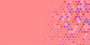 Yıldızlar İki Renkli Soyut Resimler 'i şekillendirir. Renkli yıldızların soyut duvar kağıtları, yıldızlı soyut renkli arkaplanlar. Parlak çok renkli duvar kağıdı sanatı