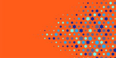 Yıldızlar İki Renkli Soyut Resimler 'i şekillendirir. Renkli yıldızların soyut duvar kağıtları, yıldızlı soyut renkli arkaplanlar. Parlak çok renkli duvar kağıdı sanatı