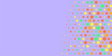 Yıldızlar İki Renkli Soyut Resimler 'i şekillendirir. Renkli yıldızların soyut duvar kağıtları, yıldızlı soyut renkli arkaplanlar. Parlak çok renkli duvar kağıdı sanatı