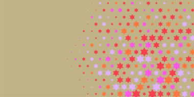 Yıldızlar İki Renkli Soyut Resimler 'i şekillendirir. Renkli yıldızların soyut duvar kağıtları, yıldızlı soyut renkli arkaplanlar. Parlak çok renkli duvar kağıdı sanatı