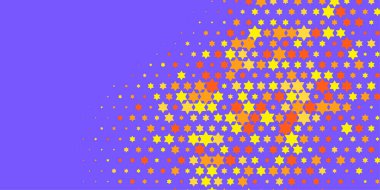 Yıldızlar İki Renkli Soyut Resimler 'i şekillendirir. Renkli yıldızların soyut duvar kağıtları, yıldızlı soyut renkli arkaplanlar. Parlak çok renkli duvar kağıdı sanatı