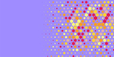 Yıldızlar İki Renkli Soyut Resimler 'i şekillendirir. Renkli yıldızların soyut duvar kağıtları, yıldızlı soyut renkli arkaplanlar. Parlak çok renkli duvar kağıdı sanatı