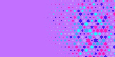 Yıldızlar İki Renkli Soyut Resimler 'i şekillendirir. Renkli yıldızların soyut duvar kağıtları, yıldızlı soyut renkli arkaplanlar. Parlak çok renkli duvar kağıdı sanatı