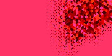 Soyut Üçgen renkli arkaplan veya çokgenler içeren duvar kağıdı üçgen şekiller ve renkler, üçgenler veya uzayın yumuşak rengini kopyalayan çukurluk geometrik şekiller