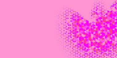 Soyut Üçgen renkli arkaplan veya çokgenler içeren duvar kağıdı üçgen şekiller ve renkler, üçgenler veya uzayın yumuşak rengini kopyalayan çukurluk geometrik şekiller