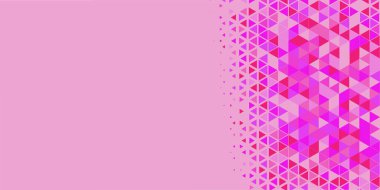 Soyut Üçgen renkli arkaplan veya çokgenler içeren duvar kağıdı üçgen şekiller ve renkler, üçgenler veya uzayın yumuşak rengini kopyalayan çukurluk geometrik şekiller