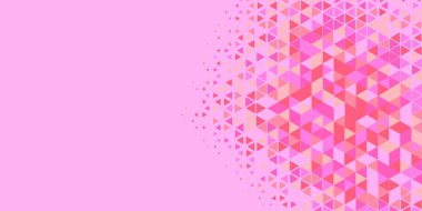 Soyut Üçgen renkli arkaplan veya çokgenler içeren duvar kağıdı üçgen şekiller ve renkler, üçgenler veya uzayın yumuşak rengini kopyalayan çukurluk geometrik şekiller