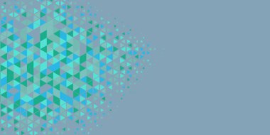 Soyut Üçgen renkli arkaplan veya çokgenler içeren duvar kağıdı üçgen şekiller ve renkler, üçgenler veya uzayın yumuşak rengini kopyalayan çukurluk geometrik şekiller