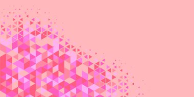 Soyut Üçgen renkli arkaplan veya çokgenler içeren duvar kağıdı üçgen şekiller ve renkler, üçgenler veya uzayın yumuşak rengini kopyalayan çukurluk geometrik şekiller