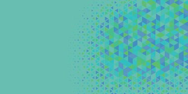 Soyut Üçgen renkli arkaplan veya çokgenler içeren duvar kağıdı üçgen şekiller ve renkler, üçgenler veya uzayın yumuşak rengini kopyalayan çukurluk geometrik şekiller