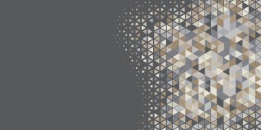 Soyut Üçgen renkli arkaplan veya çokgenler içeren duvar kağıdı üçgen şekiller ve renkler, üçgenler veya uzayın yumuşak rengini kopyalayan çukurluk geometrik şekiller