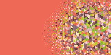 Soyut Üçgen renkli arkaplan veya çokgenler içeren duvar kağıdı üçgen şekiller ve renkler, üçgenler veya uzayın yumuşak rengini kopyalayan çukurluk geometrik şekiller