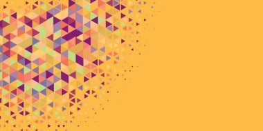 Soyut Üçgen renkli arkaplan veya çokgenler içeren duvar kağıdı üçgen şekiller ve renkler, üçgenler veya uzayın yumuşak rengini kopyalayan çukurluk geometrik şekiller