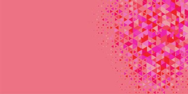 Soyut Üçgen renkli arkaplan veya çokgenler içeren duvar kağıdı üçgen şekiller ve renkler, üçgenler veya uzayın yumuşak rengini kopyalayan çukurluk geometrik şekiller