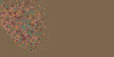 Soyut Üçgen renkli arkaplan veya çokgenler içeren duvar kağıdı üçgen şekiller ve renkler, üçgenler veya uzayın yumuşak rengini kopyalayan çukurluk geometrik şekiller