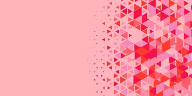 Soyut Üçgen renkli arkaplan veya çokgenler içeren duvar kağıdı üçgen şekiller ve renkler, üçgenler veya uzayın yumuşak rengini kopyalayan çukurluk geometrik şekiller