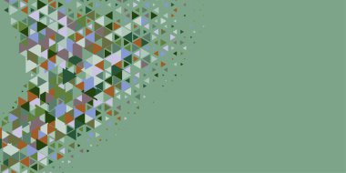 Soyut Üçgen renkli arkaplan veya çokgenler içeren duvar kağıdı üçgen şekiller ve renkler, üçgenler veya uzayın yumuşak rengini kopyalayan çukurluk geometrik şekiller