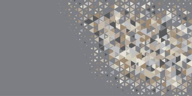 Soyut Üçgen renkli arkaplan veya çokgenler içeren duvar kağıdı üçgen şekiller ve renkler, üçgenler veya uzayın yumuşak rengini kopyalayan çukurluk geometrik şekiller