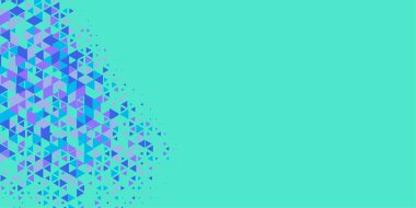 Soyut Üçgen renkli arkaplan veya çokgenler içeren duvar kağıdı üçgen şekiller ve renkler, üçgenler veya uzayın yumuşak rengini kopyalayan çukurluk geometrik şekiller