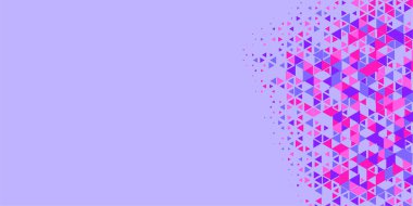 Soyut Üçgen renkli arkaplan veya çokgenler içeren duvar kağıdı üçgen şekiller ve renkler, üçgenler veya uzayın yumuşak rengini kopyalayan çukurluk geometrik şekiller